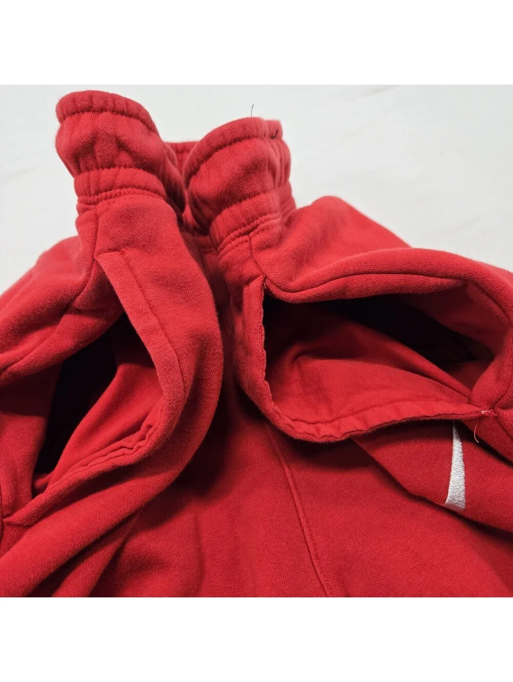 EUC Sz SMALL Nike NSW AllOver Swoosh Fleece Sweatpants University Red CJ4869-657